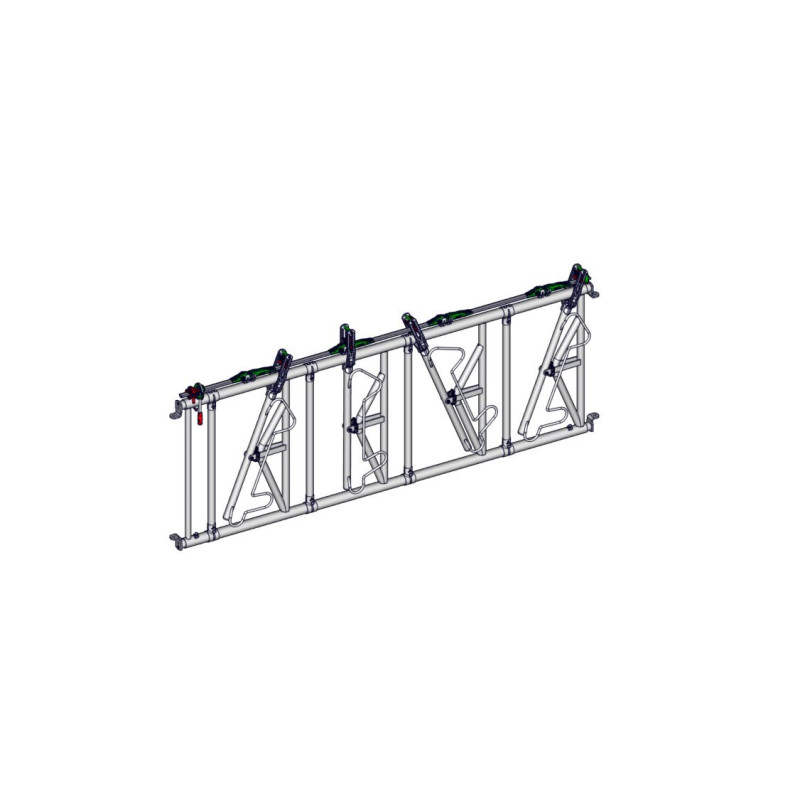 Drabina paszowa SAFETY 4/3 m Jourdain – widok z boku Drabina paszowa SAFETY 4/3 m Jourdain – widok z boku