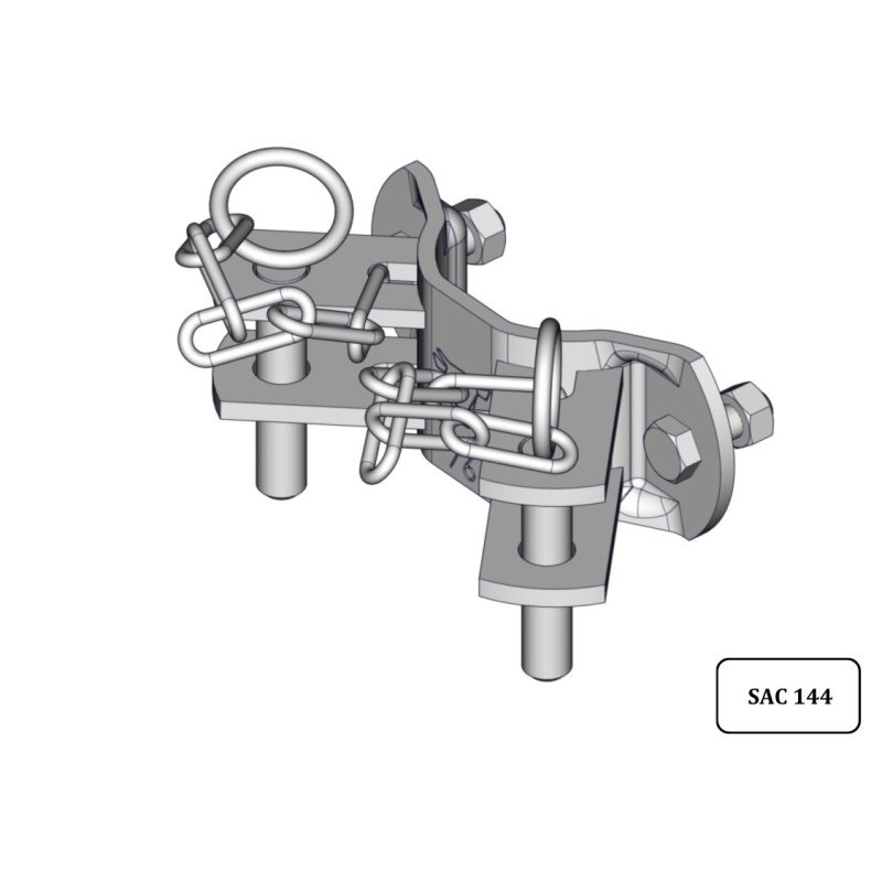Półobejma TRÈFLE Ø 76mm dwustronna