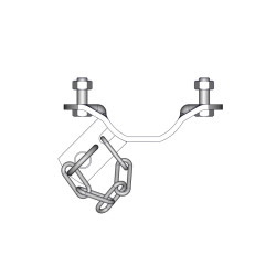 Półobejma TRÈFLE Ø 76mm jednostronna