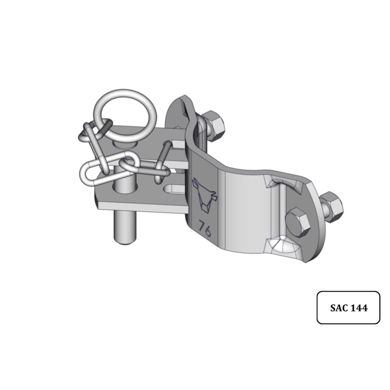 Półobejma TRÈFLE Ø 76mm jednostronna