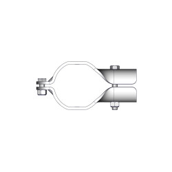 Para obejm TRÈFLE Ø 102 mm do przegrody jednostronnej JOURDAIN