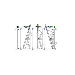 Drabina SAFETY 3/2m JAŁÓWKA